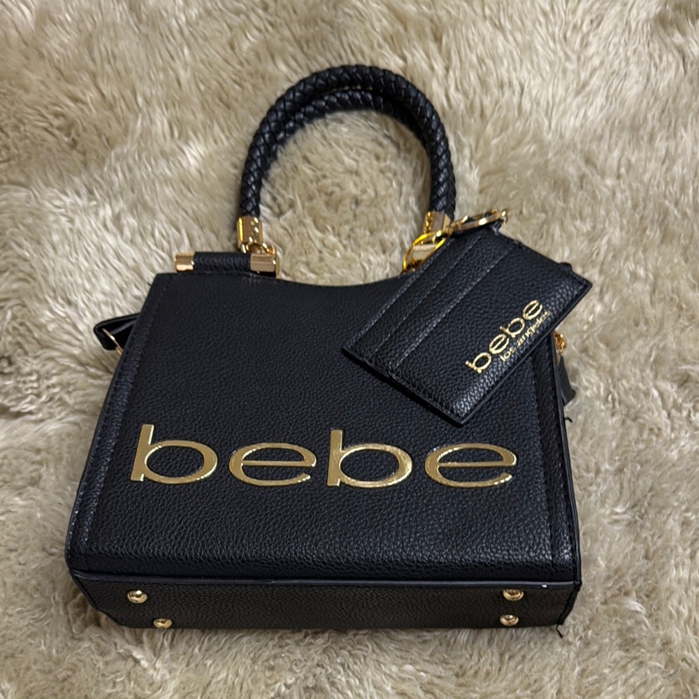 Bebe Black and Gold Women's Bag